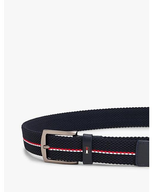 Cinturón Denton Corporate Elástico Tommy Hilfiger de hombre de color Blue