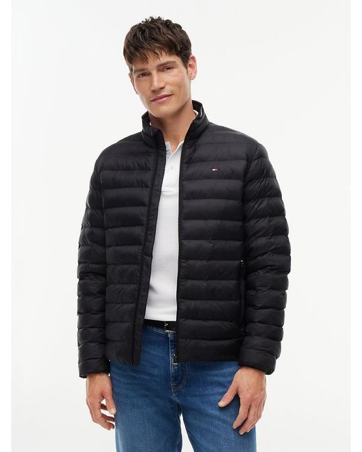 Tommy Hilfiger Black Packable Quilted Jacket for men