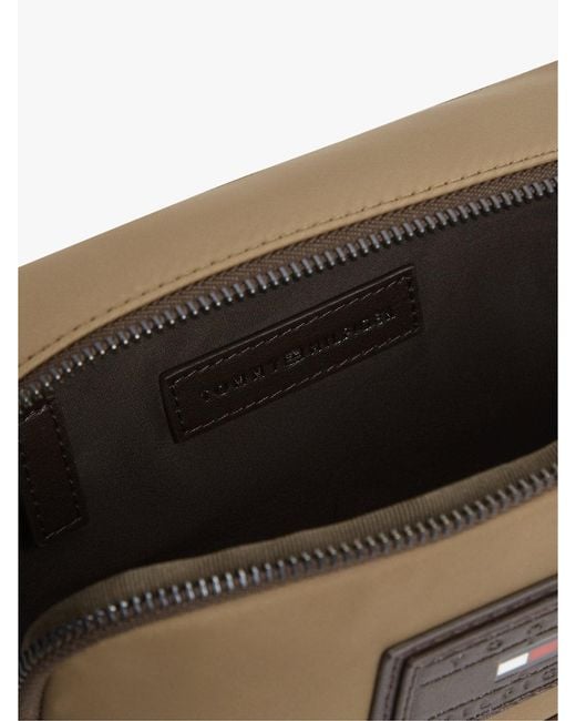 Tommy Hilfiger Brown Heritage Colour-Blocked Crossbody Camera Bag for men