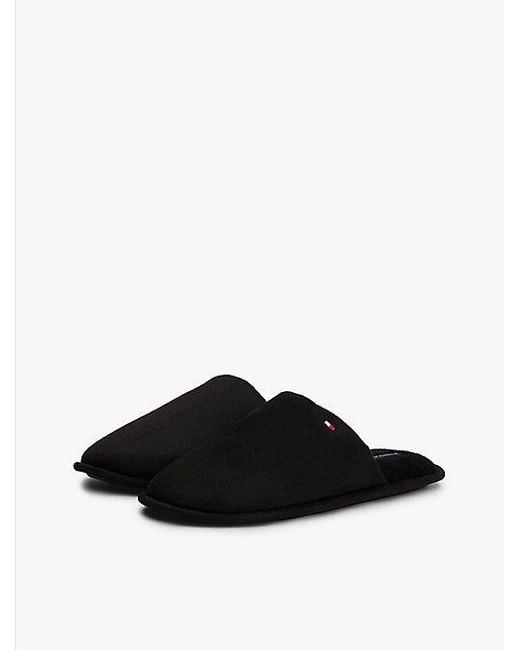 Zapatillas Con Logo Bordado Tommy Hilfiger de hombre de color Black