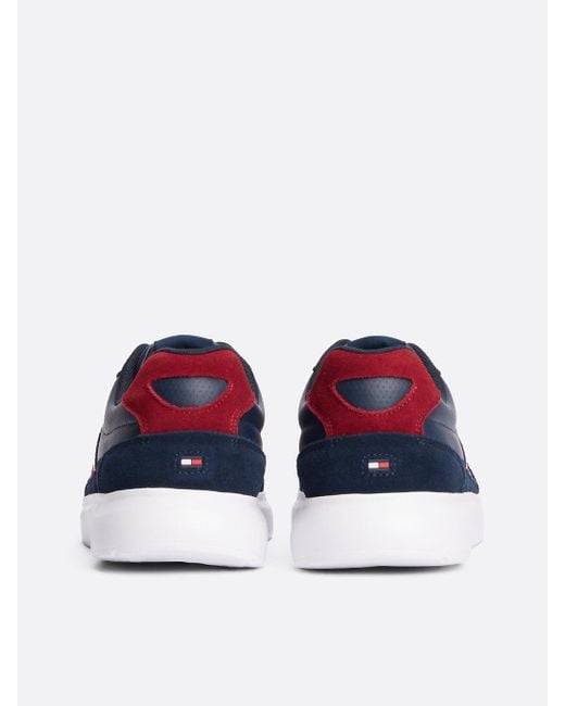 Baskets Légères En Daim À Semelle Cuvette Tommy Hilfiger pour homme en coloris Blue