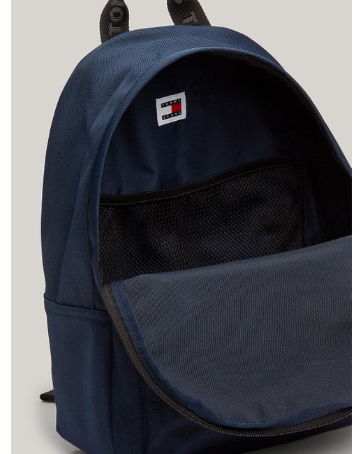 Tommy Hilfiger Blue Essential Repeat Logo Small Dome Backpack