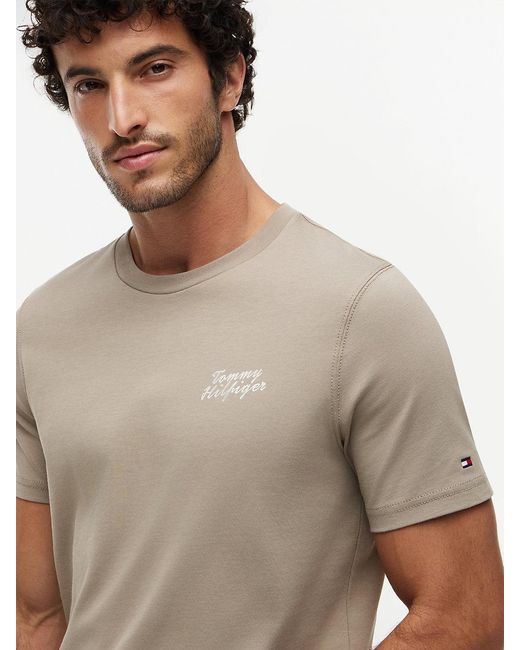 Tommy Hilfiger Blue Back Photo Print Jersey T-Shirt for men