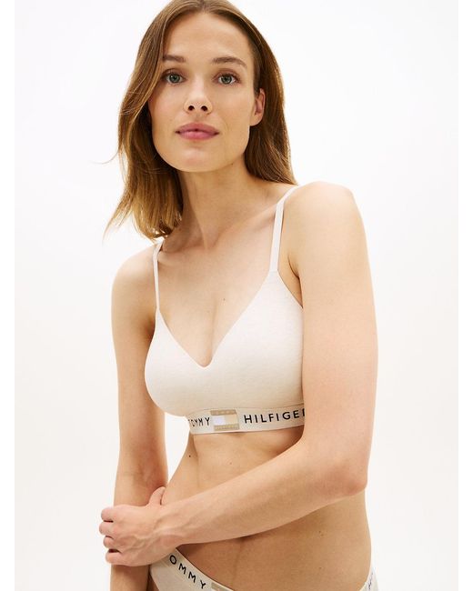 Tommy Hilfiger White Heritage Moulded Push-Up Bralette