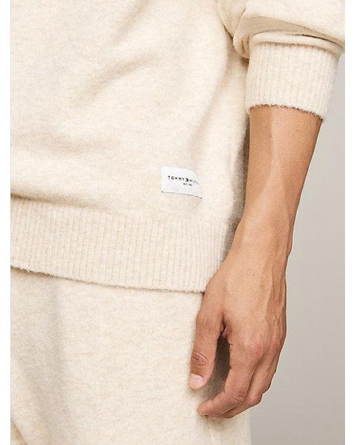Tommy Hilfiger Th Established Lounge-Pullover Mit Wolle in Natural für Herren