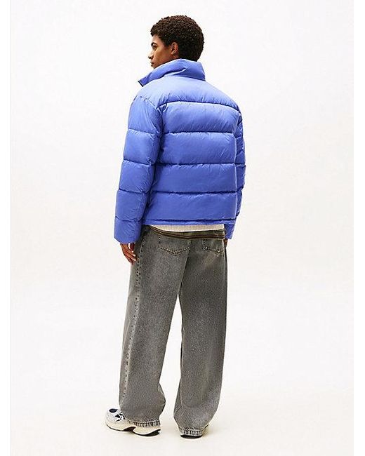 Tommy Hilfiger Waterafstotend Relaxed Crinkle-Pufferjack in het Blue voor heren
