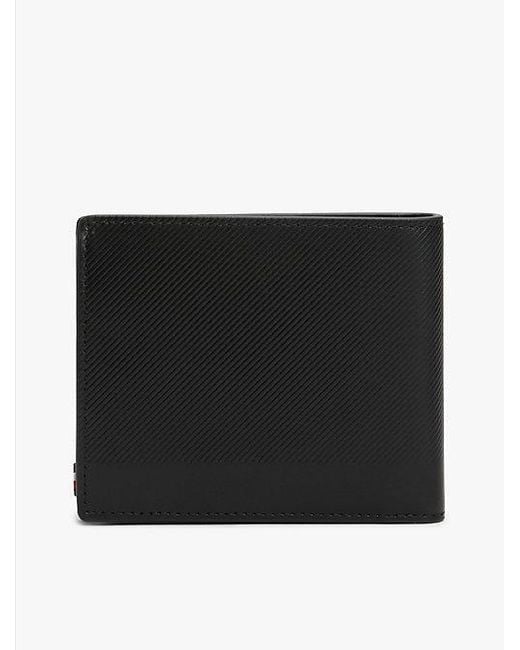 Tommy Hilfiger Leren Bifold Portemonnee Met Logo in het Black voor heren