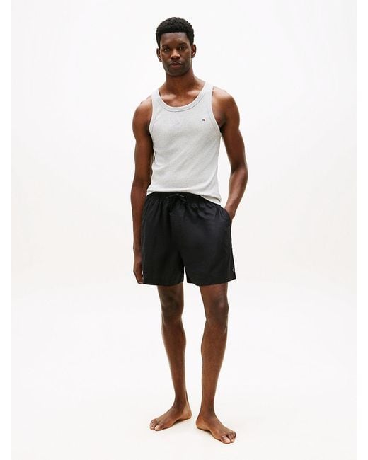 Tommy Hilfiger White Th Original Tank And Shorts Pyjama Set for men