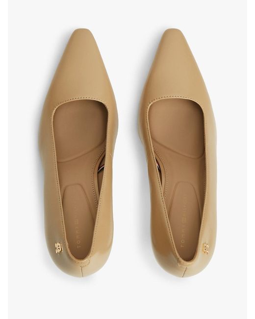 Tommy Hilfiger White Th Monogram Leather High Heels