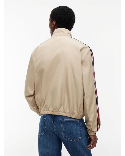 Tommy Hilfiger Natural Global Stripe Tape Zip-Thru Jacket for men