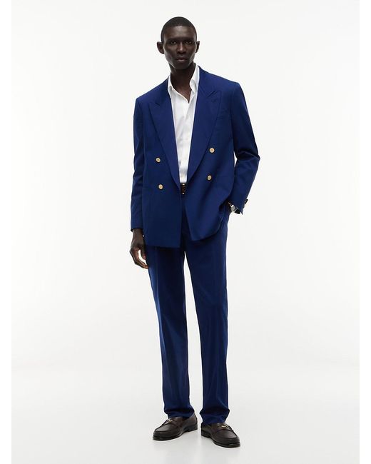 Tommy Hilfiger Blue Tone Button Regular Fit Satin Blazer for men