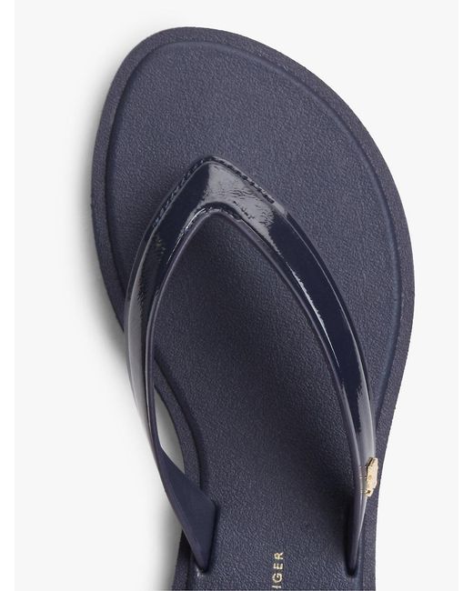 Tommy Hilfiger Blue Th Monogram Flip-Flops