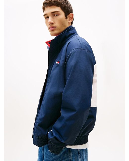 Tommy Hilfiger Blue Flag Badge Back Logo Water Repellent Jacket for men