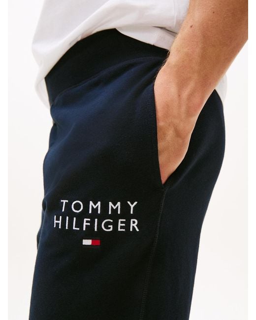 Shorts Lounge Th Original Con Logo di Tommy Hilfiger in Blue da Uomo