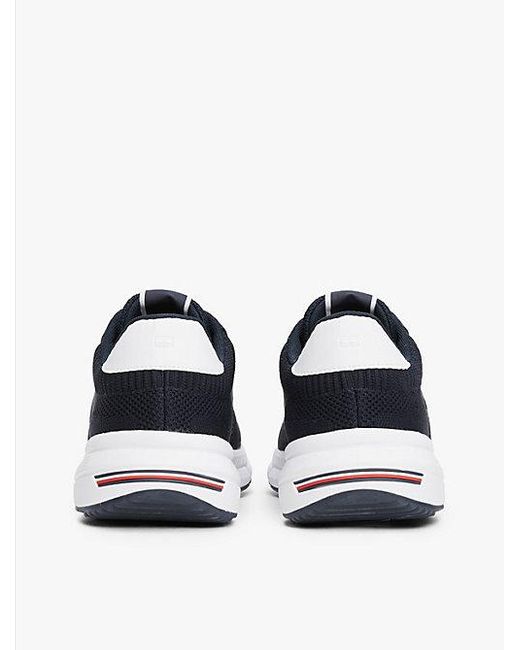 Tommy Hilfiger Leichtgewichtiger Sneaker Aus Strick in Blue für Herren