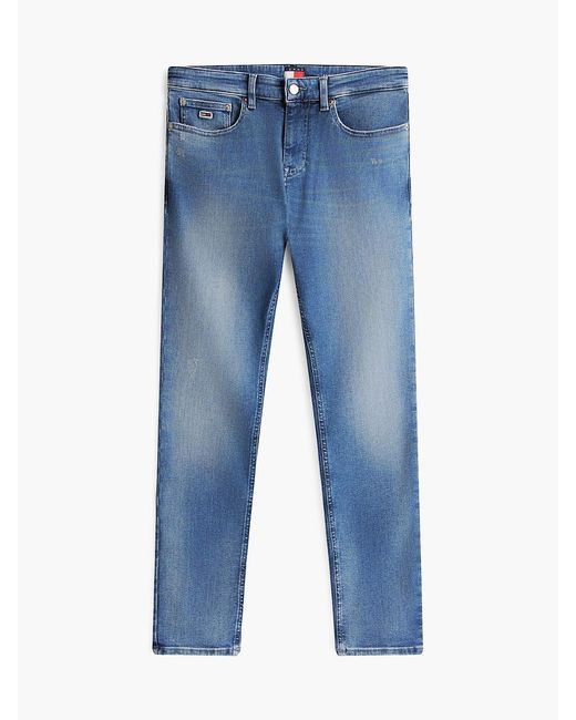 Tommy Hilfiger Red Scanton Distressed Slim Jeans for men