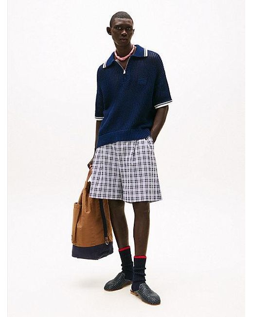 Polo Regular De Malla The Runway Collection Tommy Hilfiger de hombre de color Blue