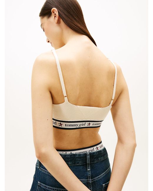Tommy Hilfiger Blue Tommy Girl Pure Wool Knit Bra Top