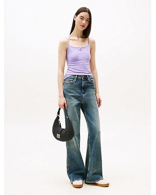 Camiseta Ceñida Con Tirantes Espagueti Tommy Hilfiger de color Purple