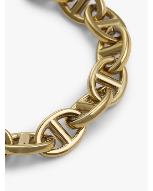 Tommy Hilfiger Metallic Plated Flag Mariner Chain-Link Bracelet