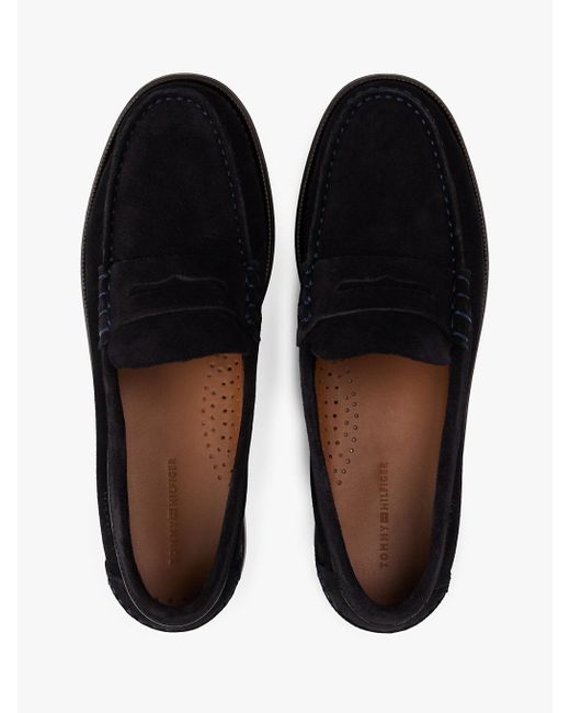 Mocassini di Tommy Hilfiger in Black da Uomo