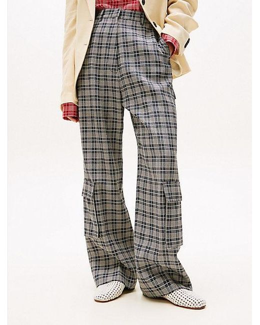 Tommy Hilfiger The Runway Collection Oversized Cargobroek in het Multicolor