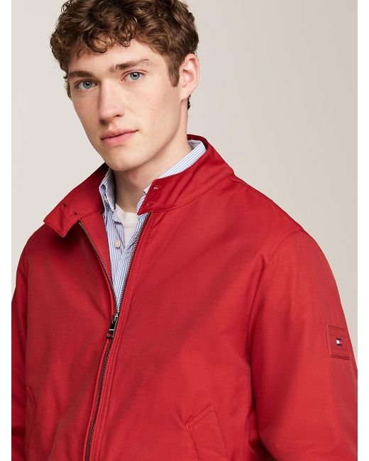 Tommy Hilfiger Red Th Warm Padded Harrington Jacket for men