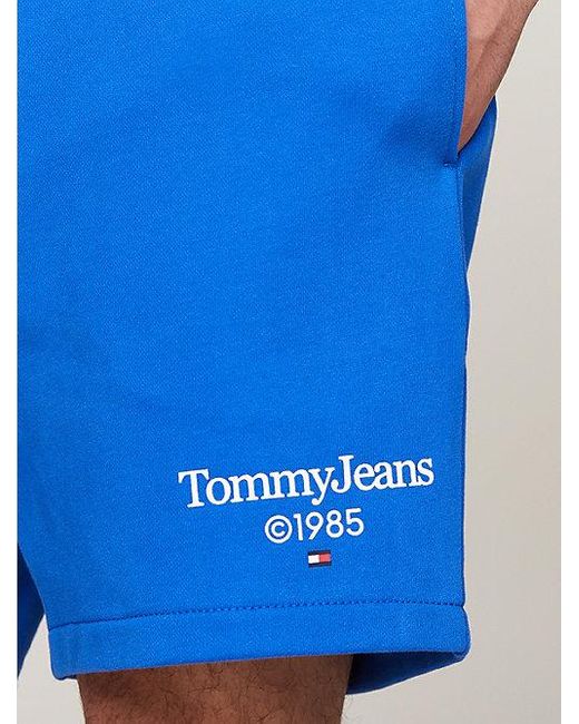 Tommy Hilfiger Relaxed joggingshort Met Logo in het Blue voor heren