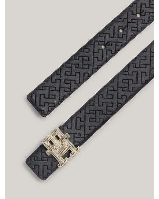 Tommy Hilfiger Black Reversible Leather Belt