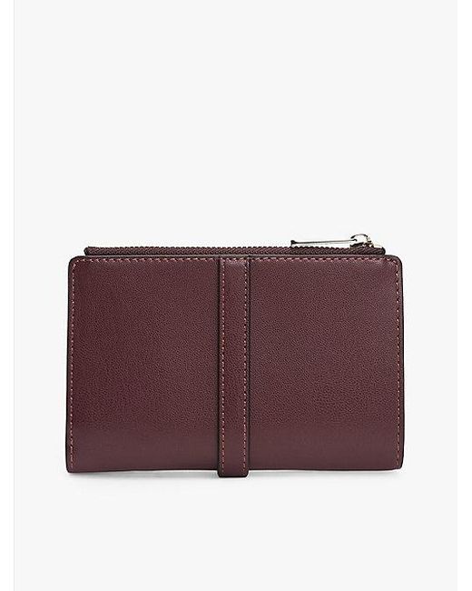 Cartera Plegable Con Monograma Th Tommy Hilfiger de color Purple