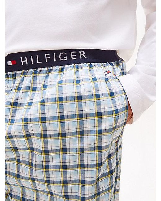 Tommy Hilfiger Original Jersey-Pyjama Mit Print in White für Herren