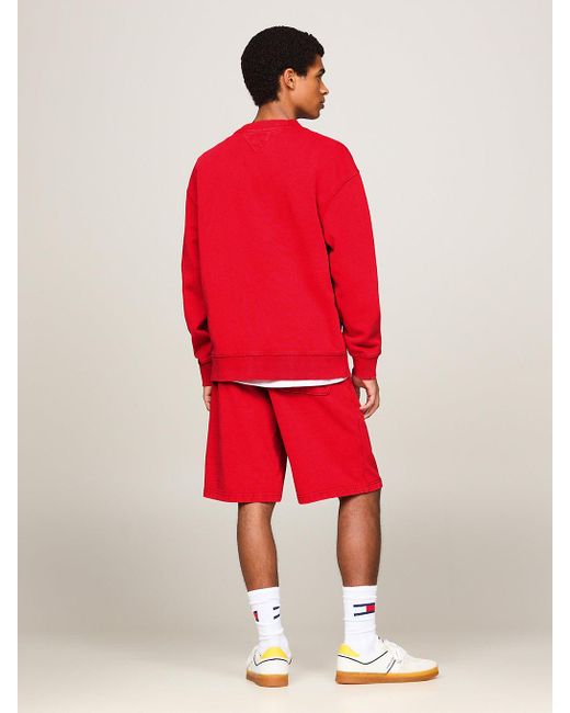 Tommy Hilfiger Red Archive Relaxed Sweatshirt for men