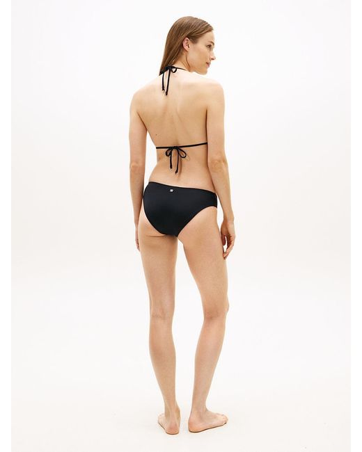 Tommy Hilfiger Black Tortoiseshell Ring Slim Triangle Bikini Top