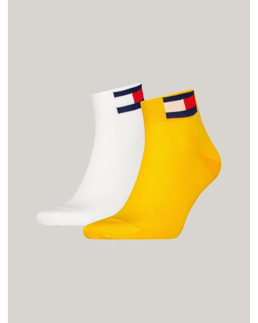 Tommy Hilfiger Orange 2-pack Flag Ankle Socks