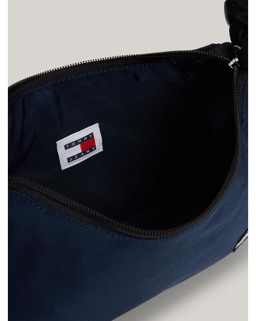 Tommy Hilfiger Blue Essential Logo Patch Small Shoulder Bag