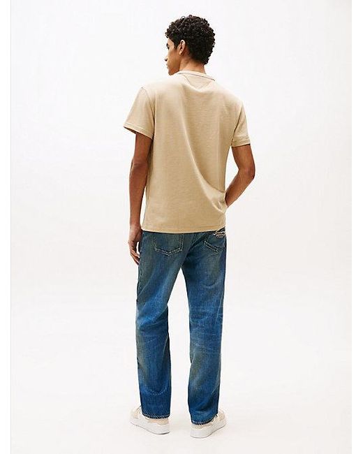 Tommy Hilfiger T-Shirt Mit Farblich Abgestimmtem Tommy-Badge in Blue für Herren