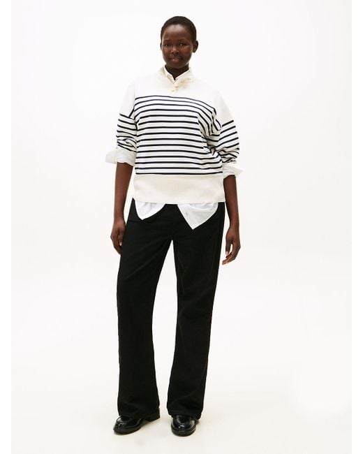 Jean Bootcut Curve Noir Taille Haute Tommy Hilfiger en coloris White