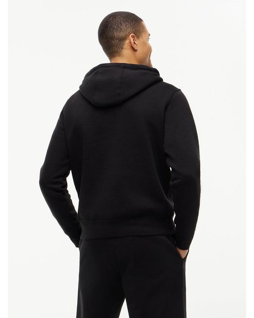 Tommy Hilfiger Black Logo Flex Fleece Hoody for men