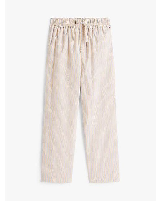 Pantalón De Pijama Th Original Estampado Tommy Hilfiger de hombre de color White