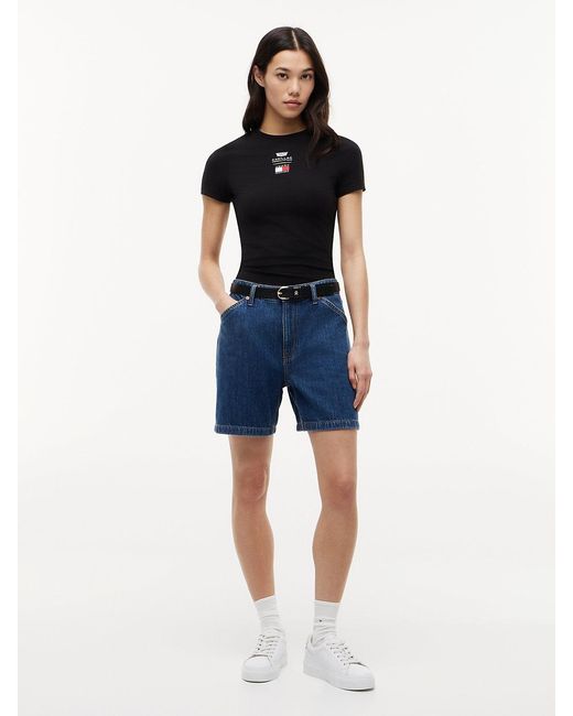 Tommy Hilfiger Blue Th X Cadillac Formula 1 Team Logo Fitted T-Shirt