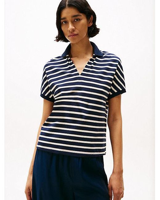 Tommy Hilfiger Blue Relaxed Fit Poloshirt