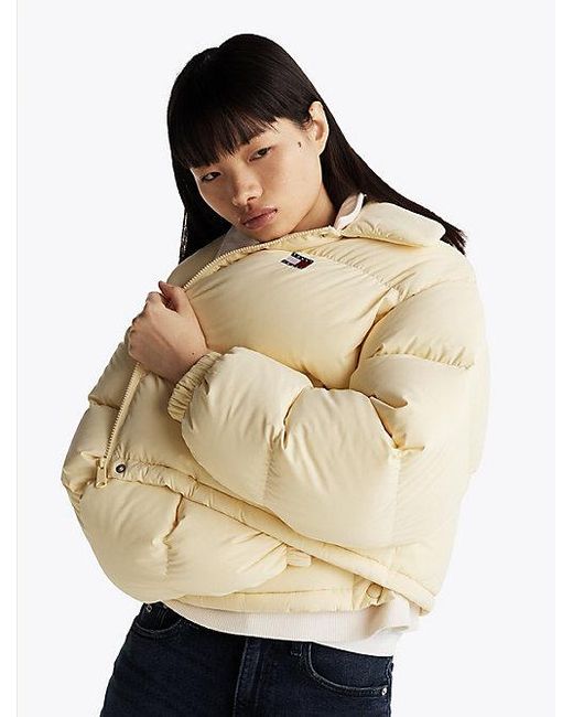 Tommy Hilfiger Donzen Pufferjack Met Tommy-Badge in het White