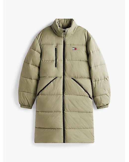Tommy Hilfiger Longline Relaxed Fit Parka Met Capuchon in het Metallic voor heren