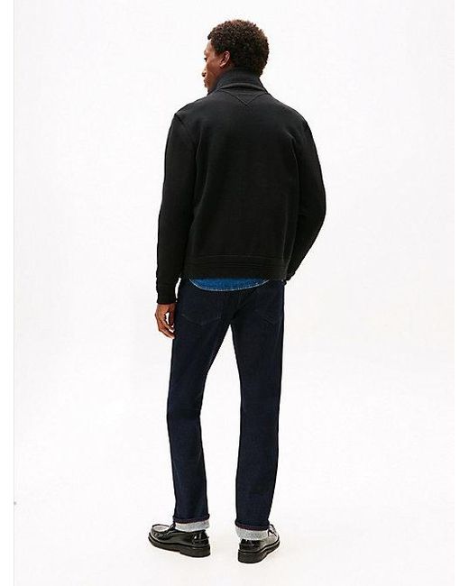 Cazadora Smart Casual Con Mezcla De Texturas Tommy Hilfiger de hombre de color Black