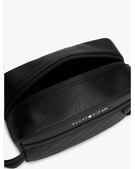 Tommy Hilfiger Modern Toilettas Met Metalen Logo in het Black voor heren