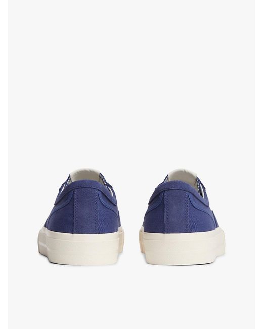 Tommy Hilfiger Blue Canvas Archive Runner Trainers for men
