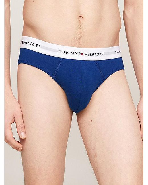 Tommy Hilfiger 3er-Pack Signature Essential Slips mit Logo in Blue für Herren