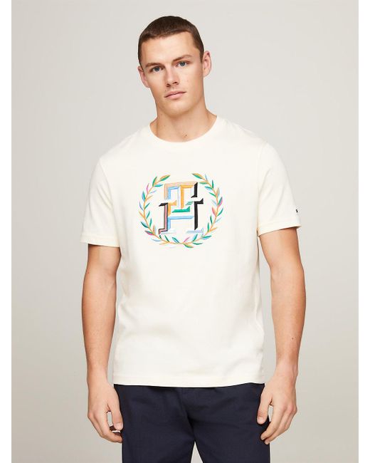 Tommy Hilfiger Natural Archive Crest Logo T-shirt for men