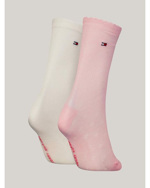 Tommy Hilfiger Pink 2-pack Lightweight Knit Socks
