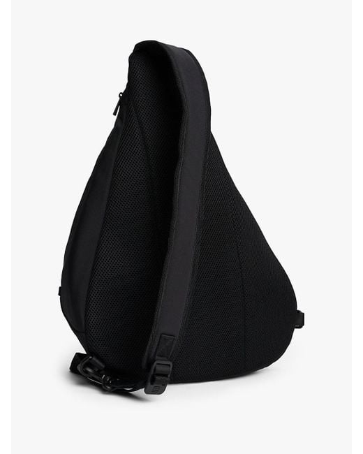 Zaino Monospalla Con Logo di Tommy Hilfiger in Black da Uomo